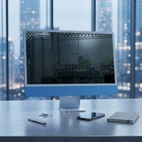 Computadora Todo en Uno para Estudio, Pantalla de 23.8 Pulgadas, con Procesador Intel Core I5-12450H de 12.ª Generación, Barebone, 8 Núcleos, 12 Subprocesos, 12 MB de Caché, LPDDR5