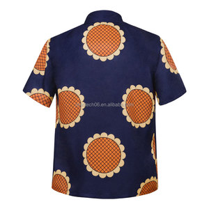Camiseta de Cosplay con Temática de <span class=keywords><strong>One</strong></span> <span class=keywords><strong>Piece</strong></span> - Estilo <span class=keywords><strong>Luffy</strong></span>, Camiseta Casual de Manga Corta con Diseño de Girasol (En Stock) - Product Image 5