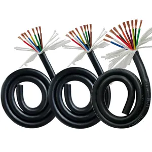 TRVV PUR Power Cable Towline Wire 2-40 Core High Flexible Drag Chain Cable For CNC Machine