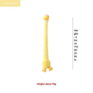 Jouet à mâcher en peluche pour animaux de compagnie, à long cou, interactif, durable, résistant aux morsures, sonore, pour le nettoyage des dents et des molaires, pour chiens - Product Image 6