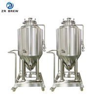 Cuve de Fermentation de Bière BBT en Acier Inoxydable à Double Enveloppe 200L 300L 500L 1000L pour Brasserie, Pub, Bar