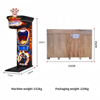 Machine de Boxe d'Arcade Professionnelle à Monnayeur, Entraînement Électronique de Force et de Coup, Simulateur de Sac de Frappe