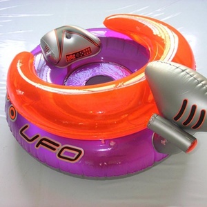 Tapis de jeu aquatique portable pour bébés, avec arroseur extérieur, en PVC écologique, bleu, personnalisable, Dark Age - Product Image 3