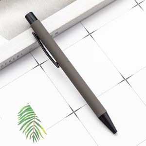 Customizable Logo Solid Color Push Metal <b>Ballpoint</b> <b>Pen</b> 1.0mm Business Office Writing <b>Pen</b> Polished Bullet Design for Gift Writing - Product Image 1