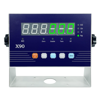 Indikator Timbangan Baja Tahan Karat Industri dengan RS232 Monitor Berat LED Hijau Besar untuk Timbangan Lantai Elektronik