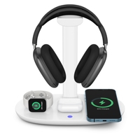 NOUVEAU Chargeur sans fil 3 4 en 1 Station de charge sans fil Support pour casque d'écoute de jeu Support pour casque d'écoute de jeu