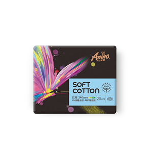 Serviettes hygiéniques ailées ultra-fines, respirantes, en coton doux, absorbantes, innovantes, <span class=keywords><strong>Anina</strong></span>, 2026, pour femmes - Product Image 2