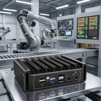 Mini PC industriel sans ventilateur 12e génération avec pare-feu N100 J5005 J6412, routeur logiciel, 4x2.5G I226 LAN, 2xDDR4, NVMe HD, HD DP, compatible OPNsense PVE ESXi