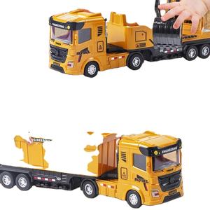 MSChildren's Control remoto Inertia Truck Excavator Diecast Plastic Engineering Vehicle Toy para niños Vehicle Simulation Toy - Product Image 5