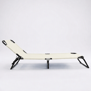 Cama Plegable de Acero para Exteriores, Tamaño Individual, Tela Oxford 600D, Resistente a los Rayos UV, Ideal para Acampar y Descansar en la Playa - Product Image 1