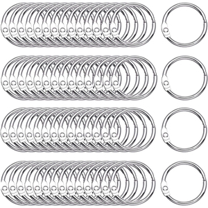 Nhà Máy Giá Vàng Bạc Kim Loại O-Ring Cuốn Sách Chất Kết Dính Bản Lề Nhẫn Móc Clip DIY Móc Chìa Khóa Phụ Kiện - Product Image 4