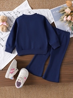 Ensemble deux pièces pour bébé fille, chemise rayée à manches longues, gilet en tricot, vêtements décontractés pour enfants, printemps