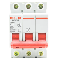 Disjoncteur Chengcheng DZ47S 380V 20A 100A 1 pôle 32A 63A 16A 6kA Cuivre BCD C/D