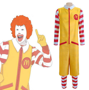 वयस्क क्रिसमस mcdonald क्लाउस कॉस्प्ले पोशाक पोशाक प्रदर्शन के लिए स्वागत सूट - Product Image 5