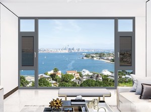 Ventanas Abatibles Modernas de Aleación de Aluminio Negro Yuantai con Doble Vidrio Templado para Baño, Uso en Casa/Villa - Product Image 6