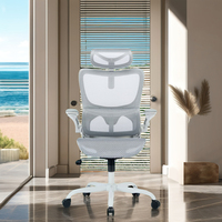 Vente en gros de chaise de bureau de direction pivotante moderne de luxe design à bascule confortable avec appui-tête réglable tissu fer