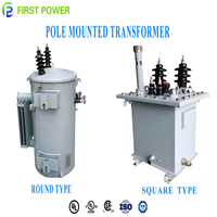 Transformateurs monophasés montés sur poteau ANSI 50/60HZ 30KVA 50KVA 167KVA 6KV 10KV 15KV 20KV 35KV 100KVA pour système de distribution