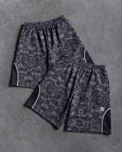 Custom Men's Camouflage Printed Two Piece Tracksuit Hooded Zipper Sporty Shorts <b>Set</b> Polyester <b>Embroidery</b> Windbreaker <b>Set</b> - Product Image 3