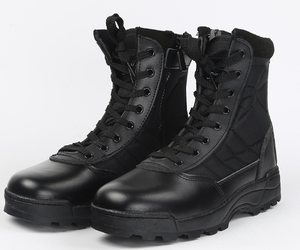 Botas de Entrenamiento TSB09 Negras Marrón Oscuro, Zapatos Tácticos para Desierto y Selva, Ligeros, de Gamuza, Impermeables y Antideslizantes - Product Image 2