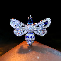 Broche de mode exquise XILIANGFEIZI en cuivre incrusté de zircon, broche abeille haut de gamme, accessoires pour corsage et pull