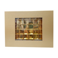Boîte d'emballage pour chocolat fait à la main, boîte cadeau en papier avec couvercle en carton doré, vente en gros, boîte à bonbons de luxe