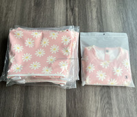 Housse de coussin en mousse rose Daisy pour chaise haute Antilop avec insert gonflable intégré, lavable, pour filles