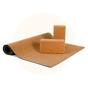 Tapis écologique double couche antidérapant en liège et caoutchouc de 5 mm avec logo personnalisé, longueur 183 cm, taille personnalisable, 5 mm, respectueux de l'environnement - Product Image 3