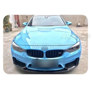 ลิ้นกันชนหน้ารถยนต์ สีดำเงา สำหรับตกแต่ง BMW M4 F32 F33 F36 ปี 2013-2019 อุปกรณ์ตกแต่งรถยนต์ - Product Image 6