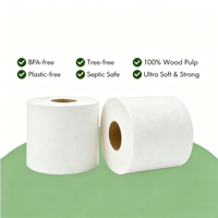 Papier toilette vierge personnalisé 2/3/4/5 plis, jetable, antibactérien, écologique, absorbant, ultra doux et résistant