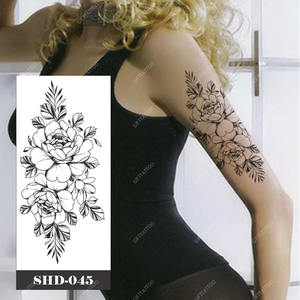 Di piccole dimensioni rosa fiori e <span class=keywords><strong>farfalla</strong></span> tatuaggi temporanei 3D Design Body Art Factory fornito per piccole aree - Product Image 5