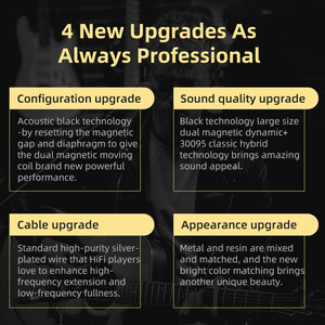 Auriculares KZ ZSN <span class=keywords><strong>Pro</strong></span> <span class=keywords><strong>X</strong></span> Intraurales con Micrófono de Conductor Híbrido 1BA+1DD, Cascos con Cable HIFI para Bajos, Monitor para Deporte ZSN <span class=keywords><strong>PRO</strong></span> - Product Image 2