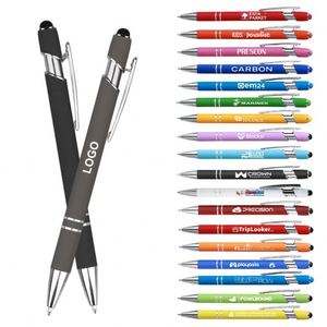 Promotional Cheapest Aluminum Ballpoint <b>Stylus</b> <b>Pen</b> <b>With</b> Soft Rubber Touch Screens Cheap Custom Logo for Mobile Phone Ball Point - Product Image 1