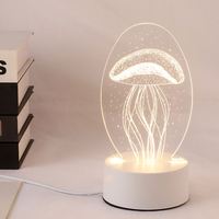 Chambre créative Veilleuse LED 3D Dessin Animé Enfants USB Lampe De Chevet Cadeaux De Vacances