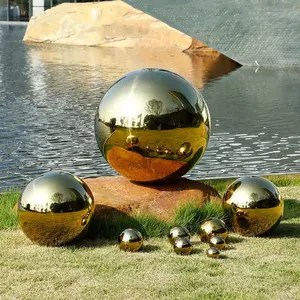 Reflective Garden Sphere Stainless Steel Gazing Ball Mirror Polished Hollow Ball