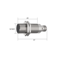 Capteur de Proximité Inductif Factor 1, Portée 15mm, Entièrement Métallique, Distance de Détection Égale, NPN PNP, Étanchéité IP68, pour Robot de Soudage