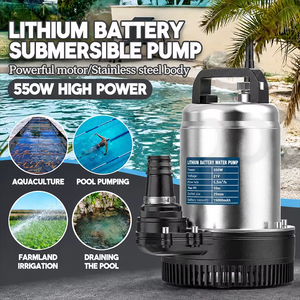 Bomba de Agua Sumergible Inalámbrica de Alto Flujo, Bomba de Drenaje Portátil para Inundaciones, Jardín, Piscina y Granja - Product Image 2