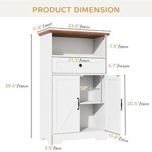 SENYU 2026 Farmhouse Dining <b>Room</b> <b>Wooden</b> Sideboard Buffet <b>Cabinet</b> with 2-Door 2-Drawer Pantry Storage <b>Cabinet</b> <b>for</b> <b>Living</b> <b>Room</b> - Product Image 2