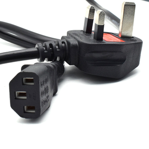 2022 ordinateur de haute qualité 3PIN cordon d'alimentation prise britannique câble <span class=keywords><strong>secteur</strong></span> C13 noir Support personnalisation câble adaptateur d'alimentation - Product Image 5