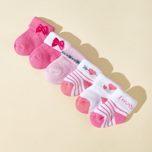 <span class=keywords><strong>Calcetines</strong></span> Cortos de Felpa Gruesa para Bebés Recién Nacidos, Color Caramelo, para Niñas, Otoño/Invierno - Product Image 3