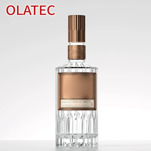 OLATEC Premium Glass Liquor Bottles Crystal Spirit Containers Luxury Packaging for <strong>Whiskey</strong> and Vodka - Product Image 4