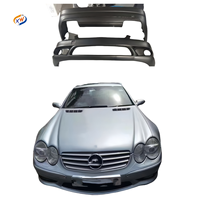 Utilizado para Mercedes SL R230, kit de carrocería de fibra de vidrio tipo A, con faldón lateral de parachoques delantero, parachoques trasero