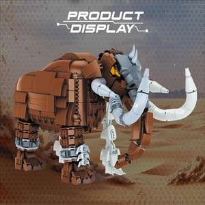 MOC Período Glaciar: Mamut Semiesqueleto, Bloques de Construcción, Adorno de Escritorio, Exquisitos Adornos, Rompecabezas de Ladrillos, Juguete DIY 31001 - Product Image 3