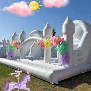 Château gonflable avec toboggan aquatique, trampoline combiné avec toboggan et piscine, piscine à balles océaniques, trampoline pour sauter, à vendre - Product Image 5