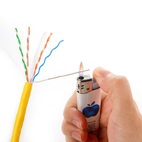 Cat6A UTP kabel jaringan 4 pasang tembaga atau CCA kabel LAN dalam ruangan dengan LSZH PVC jaket komunikasi