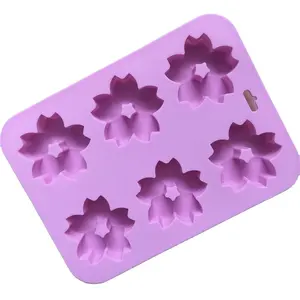 사프란 꽃 경쟁력있는 가격 좋은 품질 사쿠라/벚꽃/꽃 케이크 초콜릿 꽃 실리콘 금형