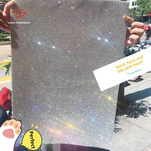 All'ingrosso grande vetro 56*40cm strass autoadesivo foglio di abbigliamento accessori per <span class=keywords><strong>scarpe</strong></span> - Product Image 2