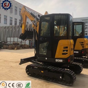 En stock, Mini-excavatrice SANY SY26U d'occasion, 2,6 tonnes, rotation zéro, taille compacte, moteur Yanmar, faible nombre d'heures, SY16C SY35U SY60C - Product Image 2