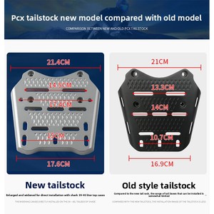 แร็คท้ายรถมอเตอร์ไซค์/สกู๊ตเตอร์ PCX160/PCX150  วัสดุอลูมิเนียมอัลลอยด์  ขายึดสำหรับติดตั้งเพิ่มเติม/อัพเกรด  รับประกัน 1 ปี สินค้าใหม่/<span class=keywords><strong>มือสอง</strong></span> - Product Image 2