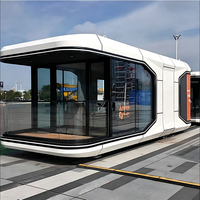 Capsule spatiale modulaire préfabriquée en acier sur mesure, super grande, insonorisée, pour usage bureautique ou hôtelier