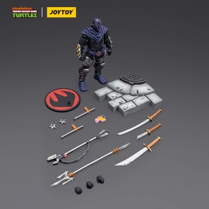 JOYTOY TMNT-Foot Clan B 1/18 Action Figure Modellino Articolato da Collezione Statuetta Miniatura Personaggio con Accessori e Base Espositiva - Product Image 3